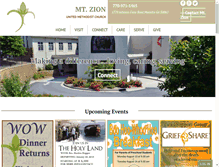 Tablet Screenshot of mtzionumc.org